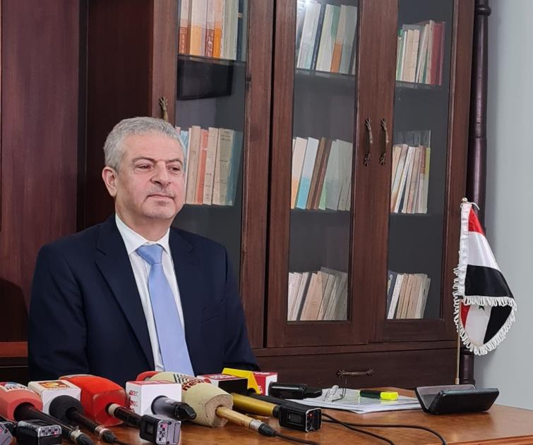 Politics of Humanitarian Aid; Sanctions must go says Syrian Envoy to India Dr Bassam Alkhatib